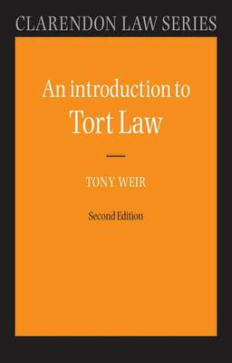 An Introduction to Tort Law - Tony Weir - cover