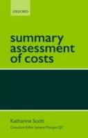 Summary Assessment of Costs - Katharine Scott - cover