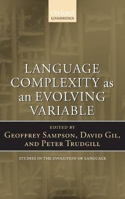 Language Complexity as an Evolving Variable - cover