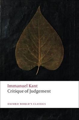 Critique of Judgement - Immanuel Kant - cover