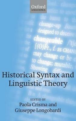 Historical Syntax and Linguistic Theory - cover