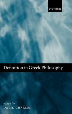 Definition in Greek Philosophy - cover