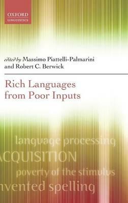 Rich Languages From Poor Inputs - cover