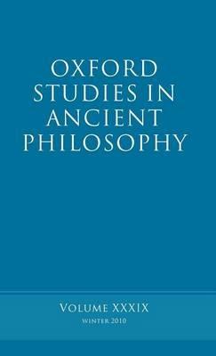 Oxford Studies in Ancient Philosophy volume 39 - cover