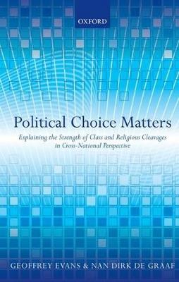 Political Choice Matters: Explaining the Strength of Class and Religious Cleavages in Cross-National Perspective - cover