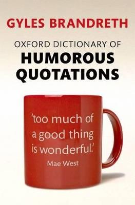 Oxford Dictionary of Humorous Quotations - cover