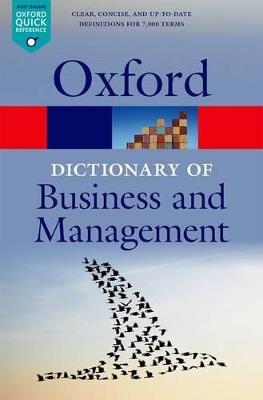 A Dictionary of Business and Management - cover