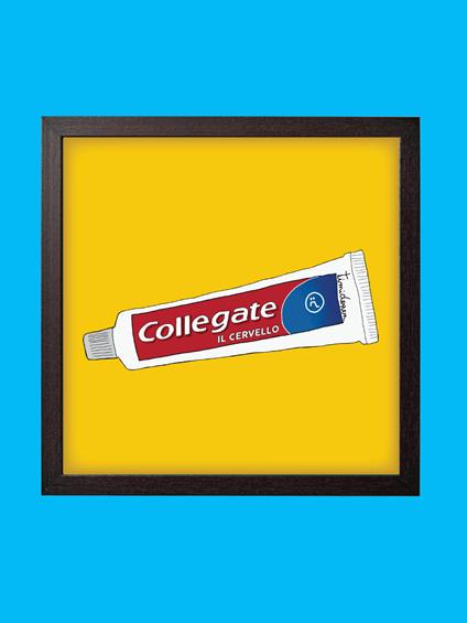 Stampa Collega Il Cervello, 20 x 20 cm