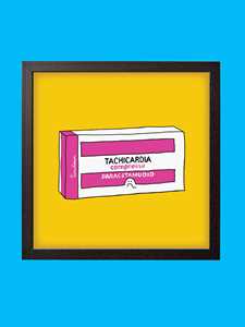 Idee regalo Stampa Tachicardia, 20 x 20 cm Timidessen