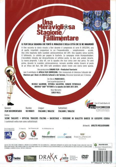 Una meravigliosa stagione fallimentare di Mario Bucci - DVD - 2