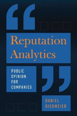 Reputation Analytics: Public Opinion for Companies - Daniel Diermeier - cover