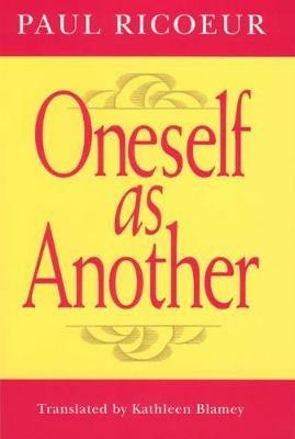 Oneself as Another - Paul Ricoeur - cover