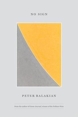 No Sign - Peter Balakian - cover