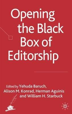 Opening the Black Box of Editorship - cover