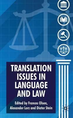 Translation Issues in Language and Law - cover