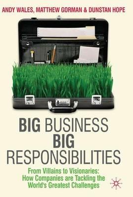Big Business, Big Responsibilities: From Villains to Visionaries: How Companies are Tackling the World's Greatest Challenges - A. Wales,M. Gorman,D. Hope - cover