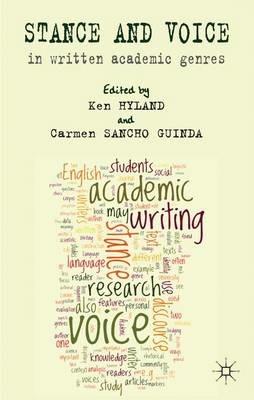 Stance and Voice in Written Academic Genres - Carmen Sancho Guinda - cover