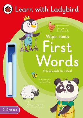 First Words: A Learn with Ladybird Wipe-Clean Activity Book 3-5 years: Ideal for home learning (EYFS) - Ladybird - cover