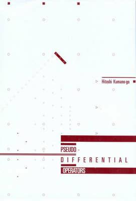 Pseudo-differential Operators - Hitoshi Kumano-Go - cover