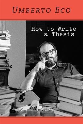 How to Write a Thesis - Umberto Eco - cover