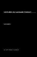 Lectures on Language Contact - Ilse Lehiste - cover