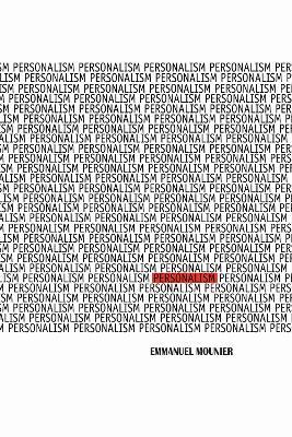 Personalism - Emmanuel Mounier - cover