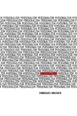 Personalism - Emmanuel Mounier - cover