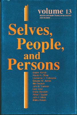 Selves, People, And Persons: What Does It Mean to be a Self? - cover
