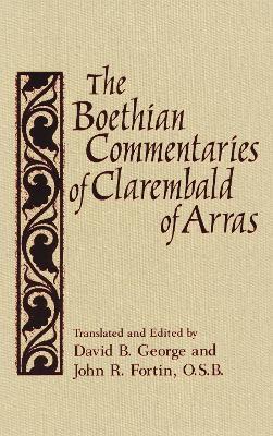 Boethian Commentaries of Clarembald of Arras - cover
