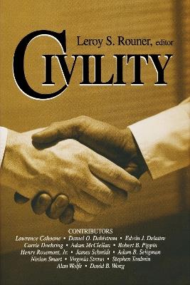 Civility - Leroy S. Rouner - cover