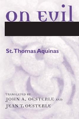 On Evil - Thomas Aquinas - cover