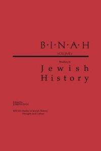 Binah: Volume I; Studies in Jewish History - cover