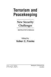 Terrorism and Peacekeeping: New Security Challenges, Instructor's Manual - cover
