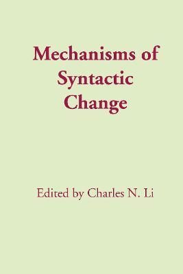 Mechanisms of Syntactic Change - cover