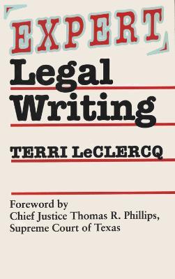 Expert Legal Writing - Teresa Leclercq - cover