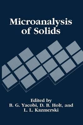 Microanalysis of Solids - cover