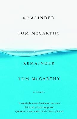 Remainder - Tom McCarthy - cover