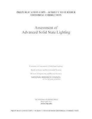 Assessment of Advanced Solid-State Lighting - National Research Council,Division on Engineering and Physical Sciences,Board on Energy and Environmental Systems - cover