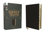 NASB, The Grace and Truth Study Bible, European Bonded Leather, Black, Red Letter, 1995 Text, Thumb Indexed, Comfort Print