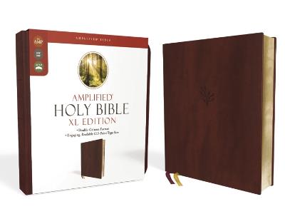 Amplified Holy Bible, XL Edition, Leathersoft, Burgundy - Zondervan - cover