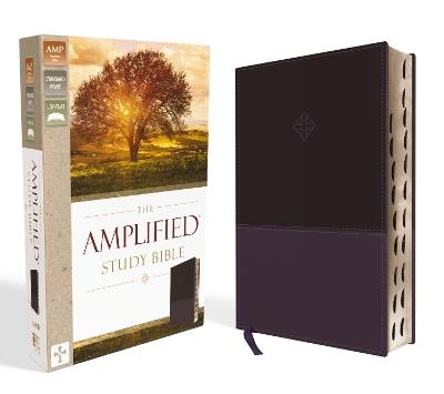 The Amplified Study Bible, Leathersoft, Purple, Thumb Indexed - Zondervan - cover
