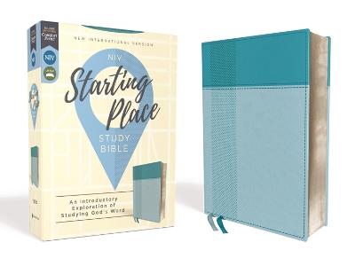 NIV, Starting Place Study Bible, Leathersoft, Teal, Comfort Print: An Introductory Exploration of Studying God's Word - Zondervan - cover