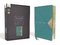 NASB, Thinline Bible, Leathersoft, Teal, Red Letter, 1995 Text, Comfort Print - Zondervan - cover