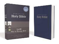 NASB, Pew and Worship Bible, Hardcover, Blue, 1995 Text, Comfort Print - Zondervan - cover