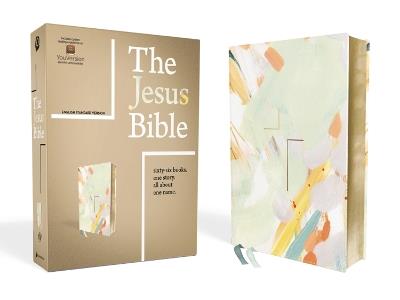 The Jesus Bible Artist Edition, ESV, Leathersoft, Multi-color/Teal - cover
