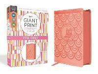 NIrV, Giant Print Compact Bible for Girls, Leathersoft, Peach, Comfort Print - Zondervan - cover