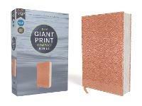 NIrV, Giant Print Compact Bible, Leathersoft, Peach, Comfort Print - Zondervan - cover