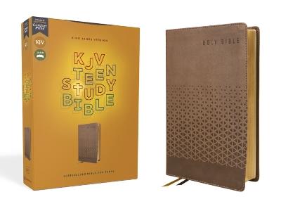 KJV, Teen Study Bible, Leathersoft, Brown, Comfort Print - cover