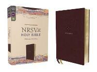 NRSVue, Holy Bible, Leathersoft, Burgundy, Comfort Print - Zondervan - cover