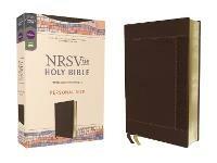 NRSVue, Holy Bible, Personal Size, Leathersoft, Brown, Comfort Print - Zondervan - cover